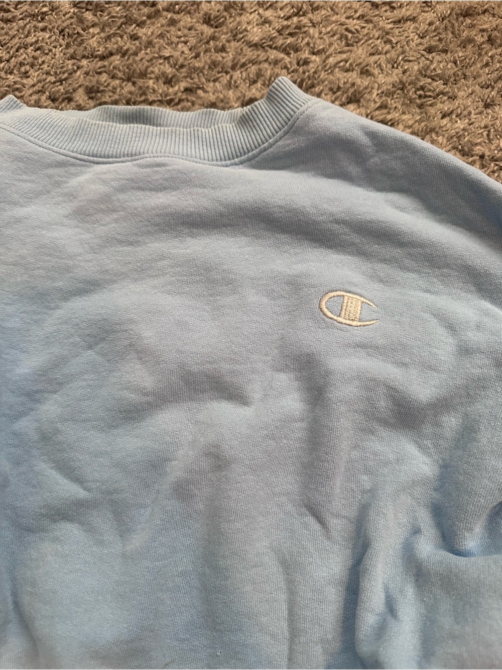 Champion Light Blue Crewneck Sweatshirt